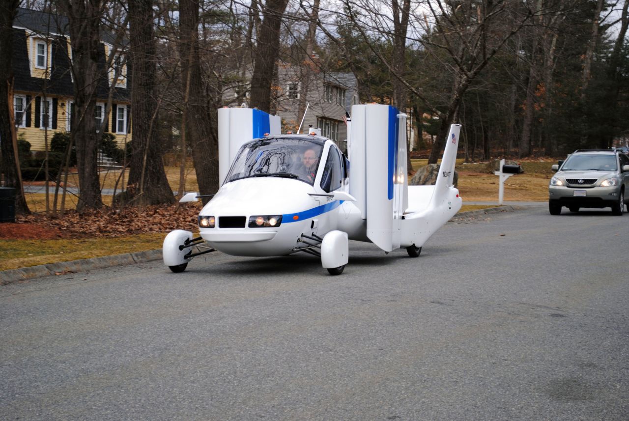Transition runs on premium unleaded automotive gasoline and can fly with a cruise speed of 100 miles per hour. So far, the company says it has received more than 100 orders for the vehicle.