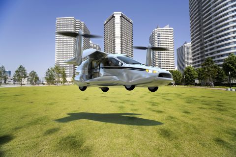 TF-X is designed as a four-seat, plug-in hybrid electric flying car that's capable of performing fly-by-wire vertical take offs and landings. 