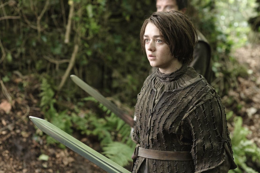 The character of Arya Stark (Maisie Williams) doesn't wait for men to rescue her.