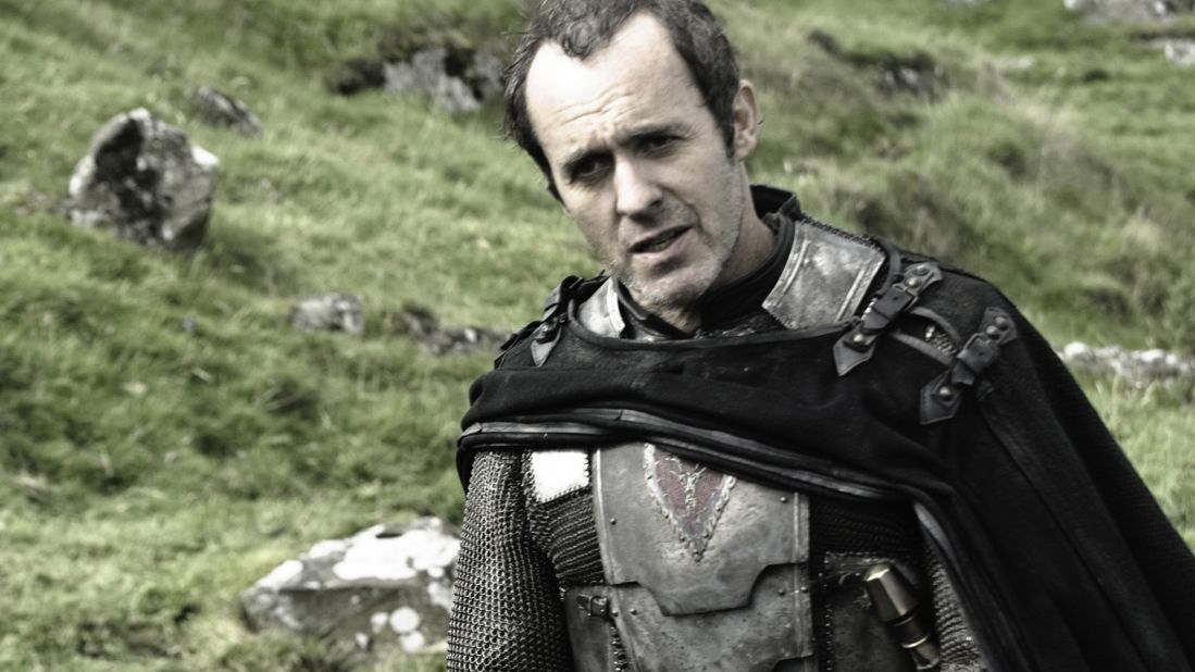 <strong>Stannis Baratheon (Stephen Dillane): </strong>As a brother to the late King Robert Baratheon -- who held the throne before his son-in-name-only Joffrey took over -- Stannis Baratheon knows he has a rightful claim to the crown. He's gone into battle to seal his position and regularly turns to the magic of creepy "Red Priestess" Melisandre (Carice van Houten) for help.