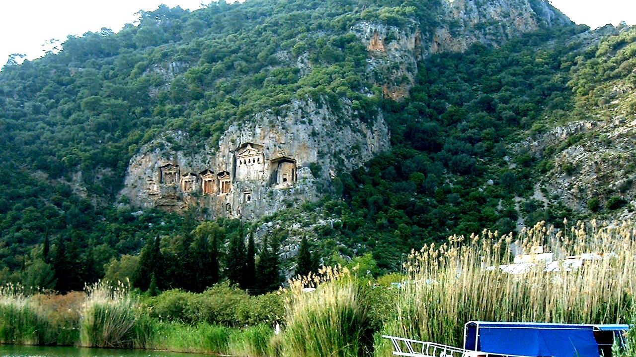 The ancient ruins of Kaunos lie within reach of the Dalyan river delta.