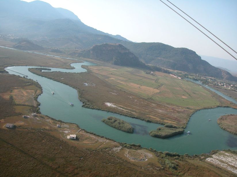 The Dalyan Delta is an almost-tropical maze of river channels, pools and reed beds. In 1951 it doubled for Africa in the Humphrey Bogart film "The African Queen."