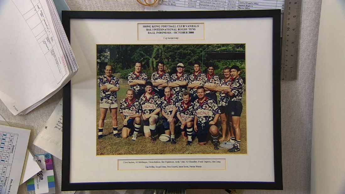 Vandals rugby team played in a 10s tournament in Bali in 2000, and many of the members pictured were killed in the 2002 bombings.