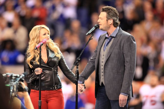 <strong>Miranda Lambert </strong>and<strong> Blake Shelton:</strong> We're pretty sure that if Miranda Lambert and Blake Shelton have a kid, that child's going to come out gold. The musical couple are routinely among country's most celebrated and successful artists, not to mention being individually adored by fans. 