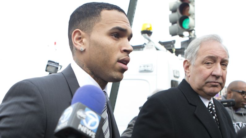 <strong>January 2014:</strong> <a href="index.php?page=&url=http%3A%2F%2Fwww.cnn.com%2F2014%2F01%2F08%2Fshowbiz%2Fmusic%2Fchris-brown-court-washington%2Findex.html" target="_blank">Brown appeared before a judge</a> along with his bodyguard on January 8 for a hearing on the Washington assault charges. Brown rejected a plea deal, putting the case on a track toward a trial in April. 