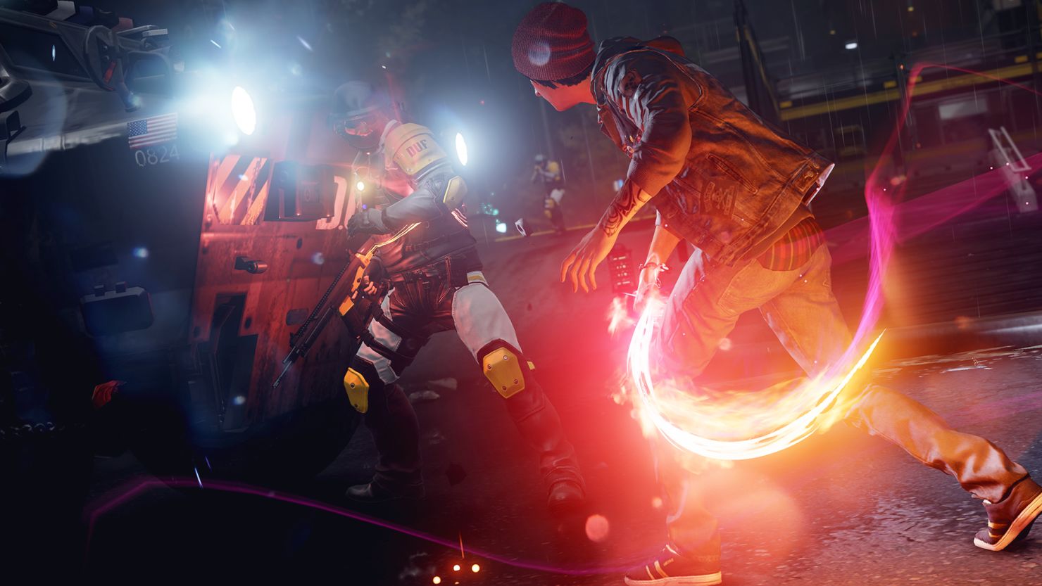 In "inFamous: Second Son," available for PlayStation 4, enhanced humans use their powers for both good and evil.