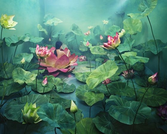 The lotus flower represents birth and resurrection in various cultures including in Korea. It is also thought to have a purifying effect, an association which Lee applied to her life: "I wanted to show my personal experience of being born again by overcoming negative elements that had dragged me down, and cleansing myself emotionally," she explains.