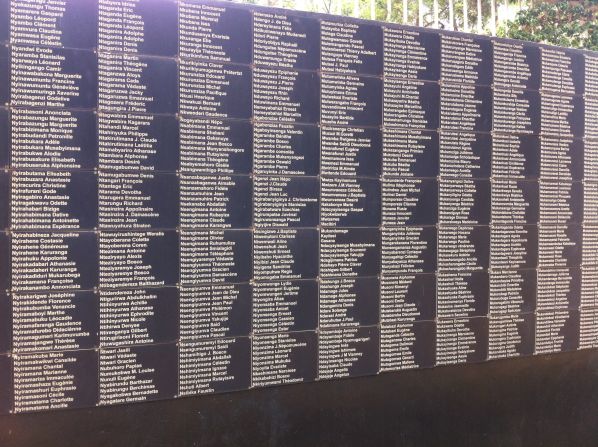 Historians have recorded only some of the names of the people lost in the 100 days of violence in 1994 that killed nearly 1 million people. This wall at the <a href="index.php?page=&url=http%3A%2F%2Fwww.kigaligenocidememorial.org%2Fold%2Fcentre%2Fgardens%2Fwallofnames.html" target="_blank" target="_blank">Kigali Genocide Memorial</a> in the country's capital is an on-going project.