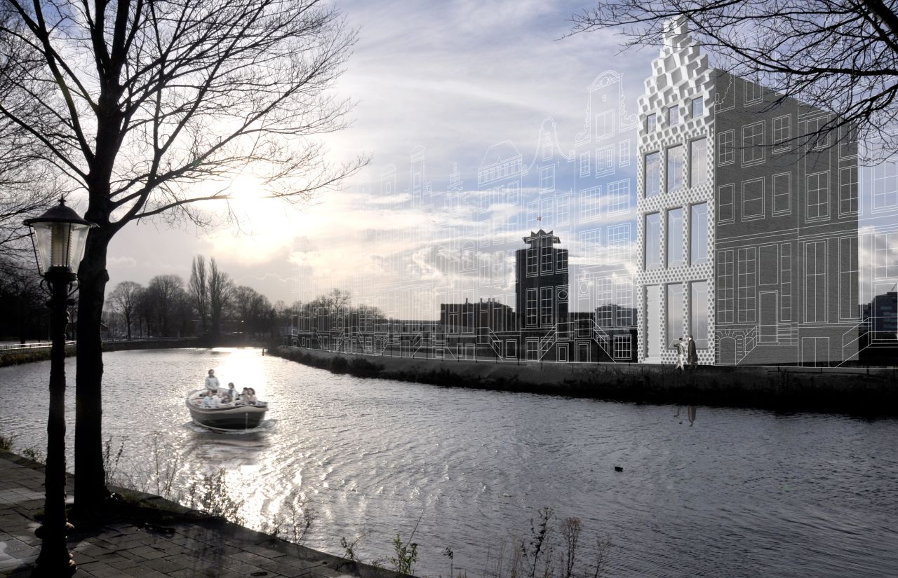 An artists impression of what the final house will look like when completed. The entire project is expected to take three years to build.
