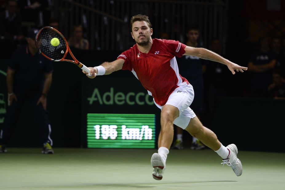 Stanislas Wawrinka leveled the tie after bouncing back from his singles defeat, and Saturday's doubles reverse alongside Federer. The Australian Open champion came from behind to beat Mikhail Kukushkin in four sets in Geneva.
