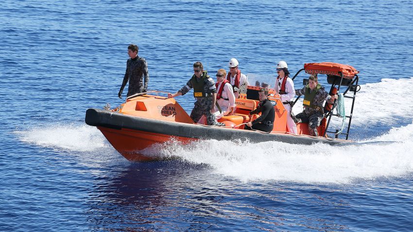 A fast response craft manned by members of ADV Ocean Shield's crew and Navy personnel search the ocean for debris of the missing Malaysia Airlines Flight MH 370. Mid-Caption The Australian Maritime Safety Authority (AMSA) continues to direct the search for Malaysia Airlines Flight MH370 from the Rescue Coordination Centre in Canberra in conjunction with the Australian Transport Safety Bureau (ATSB).
Retired Air Chief Marshal Angus Houston AC AFC is leading a Joint Agency Coordination Centre (the JACC) that is based in Perth to coordinate the Australian Government's support for the search for MH370.
Joint Task Force Headquarters -- JTF 658, at Fleet Base West is coordinating supporting military forces engaged in the air and sea search., JTF 658 is commanded by Commodore Peter Leavy