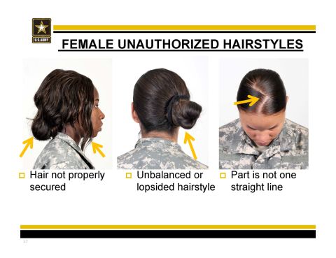 The Army's new guidelines on unauthorized hairstyles has minority women in knots. The Army says the guidelines ensure uniformity. Some black soldiers say the requirements are racially biased.