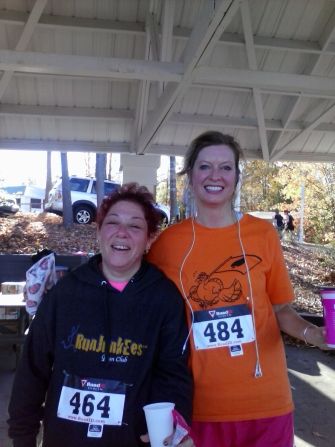 "The running community is one of the most supportive, nonjudgmental and uplifting I have ever had the pleasure to be a part of," said <a href="http://ireport.cnn.com/docs/DOC-1063396">Heather Nees</a>, left, of Chesterfield, Virginia. Since pledging to "Run for Boston," she has completed two 5K's and an 8K, with another 5K coming up. 