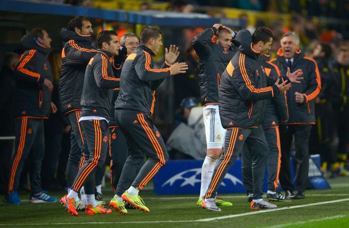 Real Madrid barely advanced in the other quarterfinal, 3-2 on aggregate. It lost the second leg 2-0 Tuesday and had keeper Iker Casillas to thank for limiting the damage in Germany. 