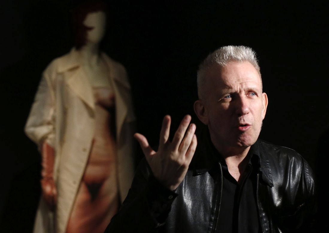 French couturier Jean Paul Gaultier during the launch of his exhibition.