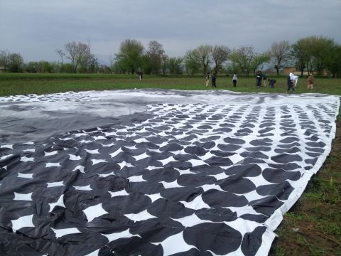Drone victims are known by operators as "bug splats," says an artist involved. This Pakistani art project, which put the giant poster on display last week, aims to "shame the drone operators."