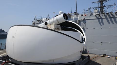 The Laser Weapon System (LaWS) will be tested at sea this summer.