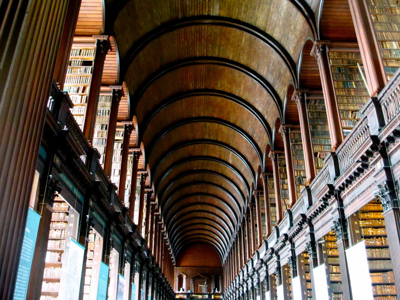 <a href="http://ireport.cnn.com/docs/DOC-1101842">The Trinity College Library in Dublin</a>, also known as the <a href="http://www.tcd.ie/Library/bookofkells/" target="_blank" target="_blank">"Old Library,"</a> is famous for housing the 9th-Century gospel manuscript the Book of Kells. At the heart of the Old Library is the Long Room, which is filled with 200,000 of the library's oldest books. 