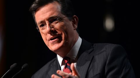 Colbert, a devout Catholic, has taught Sunday school and talked about social justice. He spoke at the Robert F. Kennedy Center for Justice and Human Rights 2013 Ripple of Hope Awards dinner.