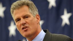 Former Massachusetts Senator Scott Brown speaks at the Republican Leadership Conference where he announced his plans to form an exploratory committee to enter New Hampshire's U.S. Senate race against Democratic Sen. Jeanne Shaheen,, Friday, March 14, 2014 in Nashua, N.H.