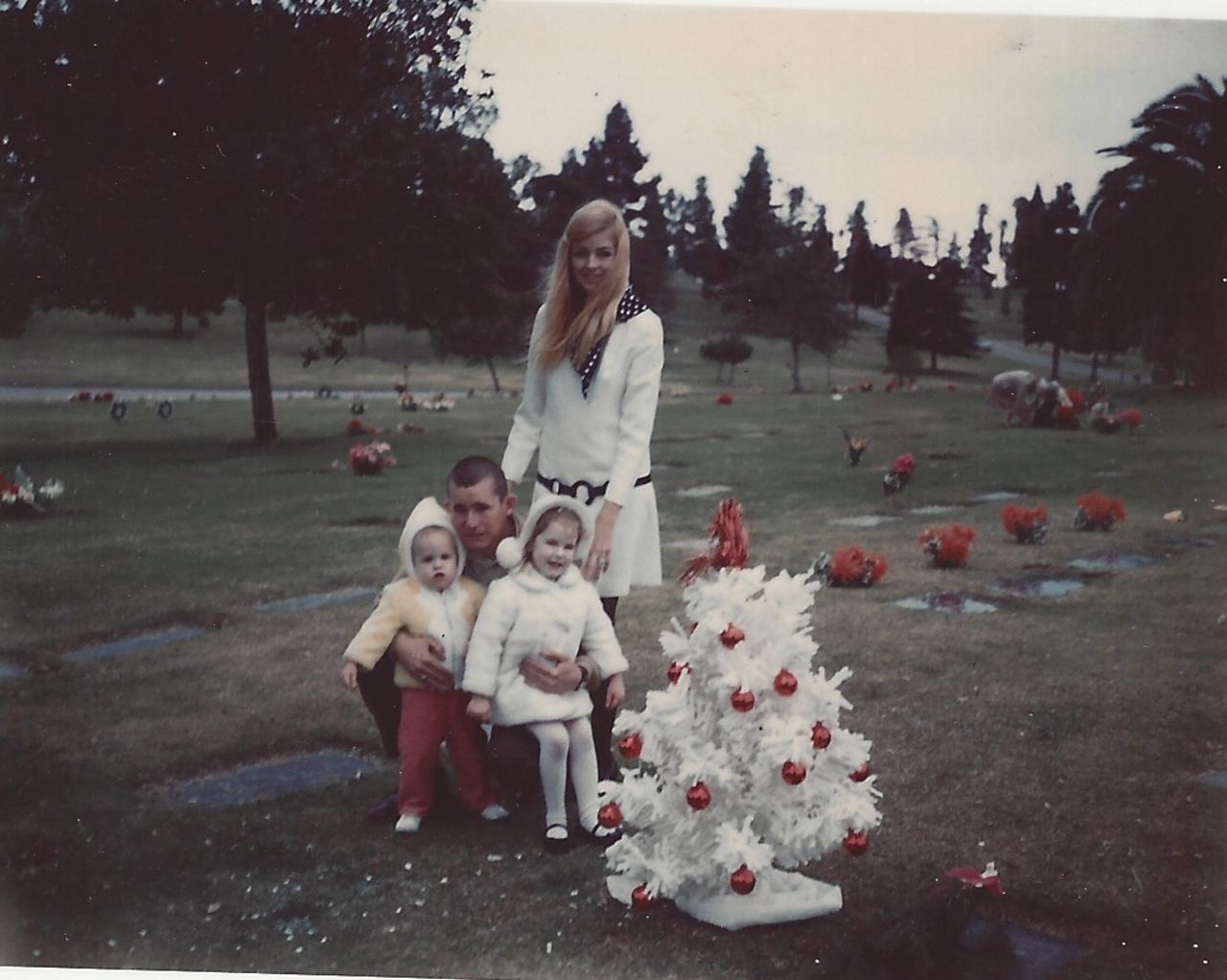 <a href="http://ireport.cnn.com/docs/DOC-952187">Lisa Papworth-Buckland</a>, bottom left, went to visit her grandfather's grave in Los Angeles in 1969 and recalls her mother's fashion sensibilities. Later, after her parents' divorce, she "moved into a dome house in Box Canyon and we lived the pure hippie life."