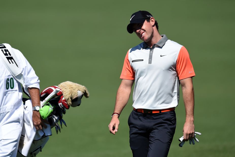 Former No. 1 Rory McIlroy, seen here, and Scott were the pre-tournament favorites according to some British bookmakers. McIlroy said he was happy with his 1-under. 