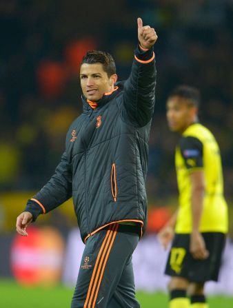 FIFA Ballon d'Or winner Cristiano Ronaldo was forced to watch on injured as Real Madrid almost let a 3-0 first-leg lead slip at Borussia Dortmund. The German side won Tuesday's second leg 2-0, meaning Real reached the semifinals of Europe's premier club competition for the 25th time.