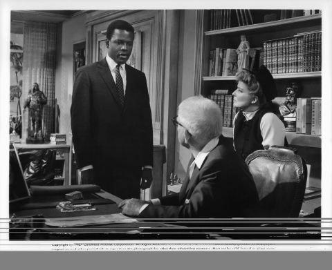 Poitier plays an idealistic -- and idealized -- doctor in 1967's "Guess Who's Coming to Dinner." His character is planning to marry the daughter of upstanding San Franciscans played by Spencer Tracy and Katharine Hepburn -- if they approve of the union. The film was another huge hit.