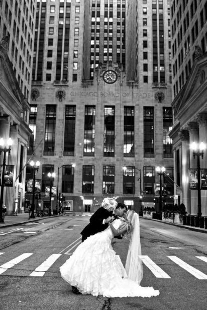 Amanda Fallico says she married the love of her life in the city she holds in the same regard. The <a href="http://ireport.cnn.com/docs/DOC-1100282">happy couple</a> posed on LaSalle Street in front of the Chicago Board of Trade.