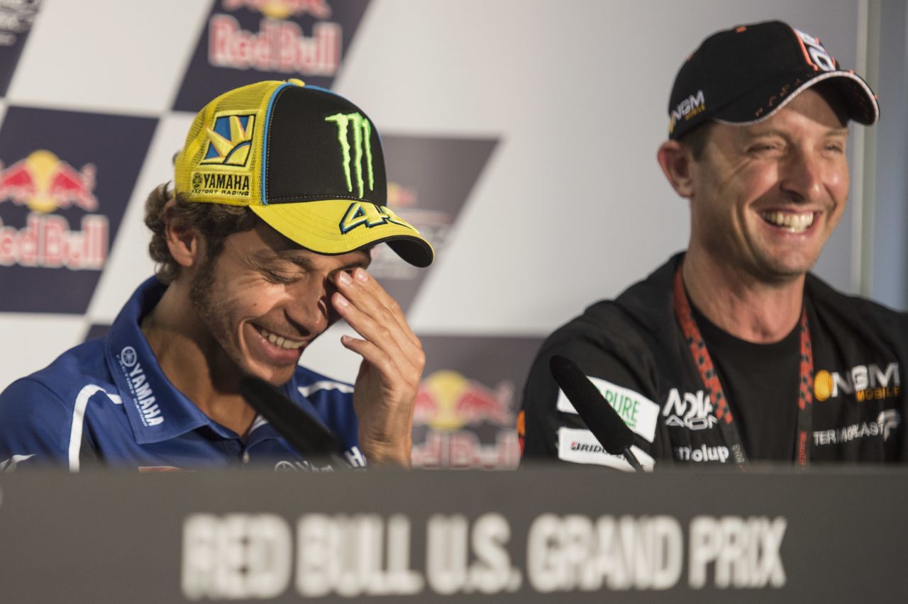 Valentino Rossi (left) on the announcement: "I am very sad about the news of Colin's retirement as he is one of my best friends in the paddock. He is a great guy and a great rider."
