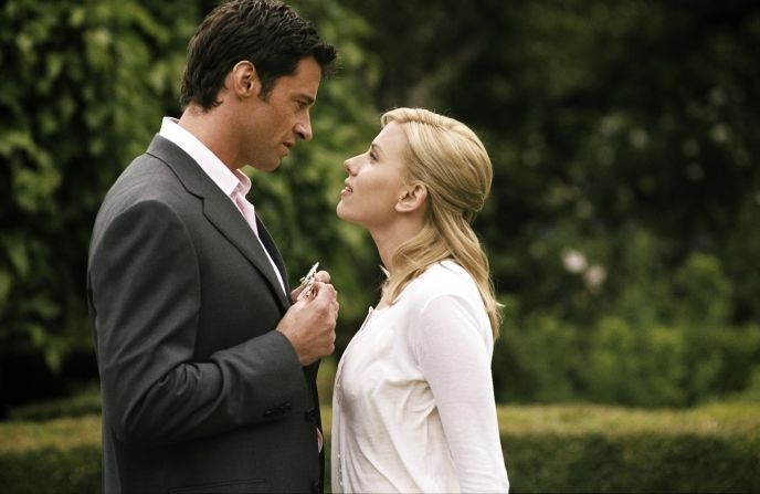 Hugh Jackman and Scarlett Johansson star in the 2006 film "Scoop," which was directed by Woody Allen.