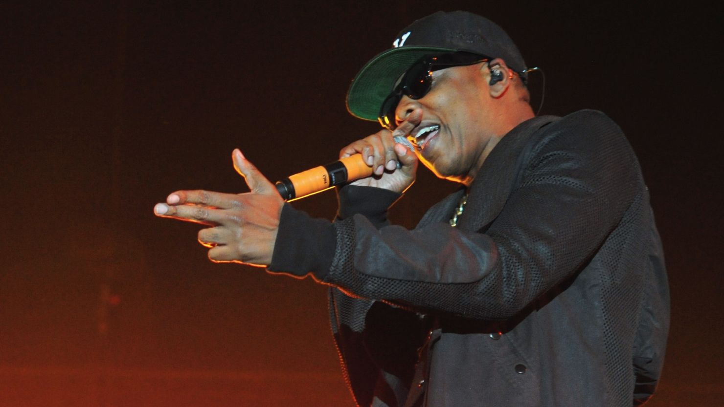 Jay-Z performs onstage at the 2014 Coachella Valley Music & Arts Festival at the Empire Polo Club Indio, California.