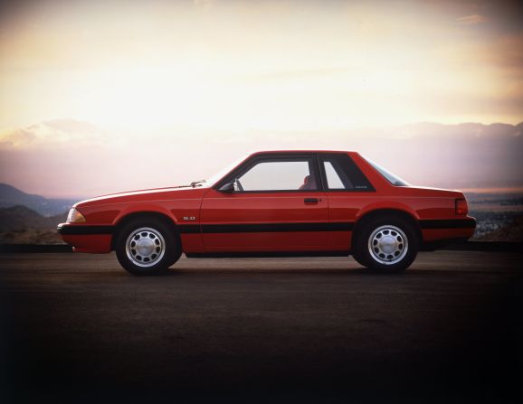 <strong>1989 Ford Mustang LX coupe.</strong> As a special for the Mustang's 25th anniversary, all cars produced between April 17, 1989, and April 17, 1990, sported the Mustang's running horse logo on the dash with "25 years" inscribed underneath.