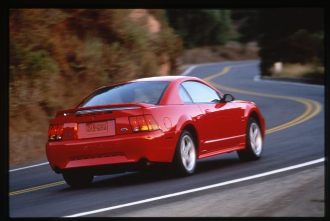 <strong>1999 Ford SVT Mustang Cobra. </strong>The SVT Mustang Cobra was the first Mustang with a fully independent rear suspension.