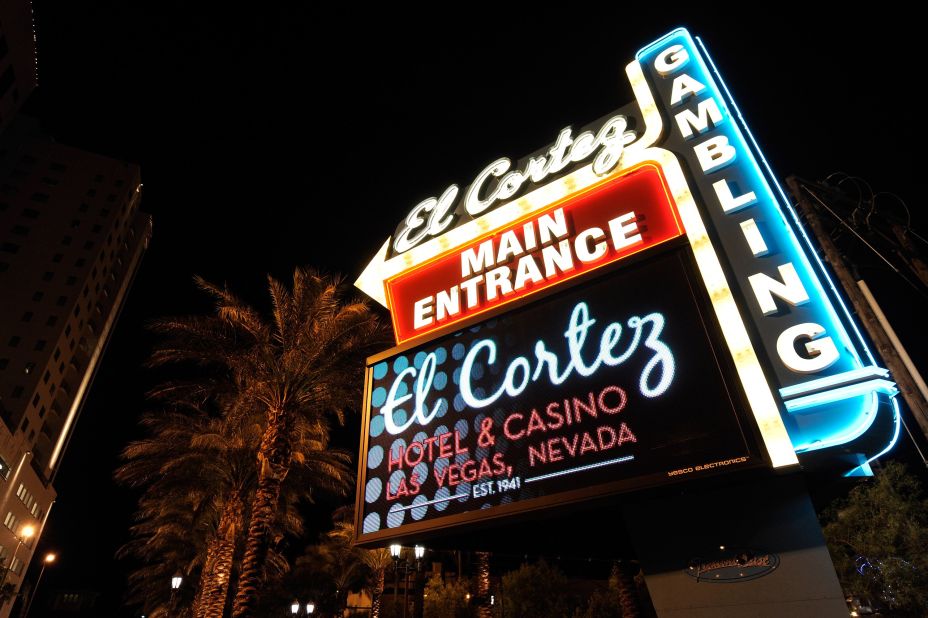 Not every old haunt of Vegas past has been torn down. The El Cortez inhabits a 1940s building decked out with vintage neon. 