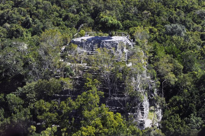 Maya Biosphere Reserve in northern Guatemala, recognized by UNESCO as a biosphere reserve, is home to the largest and earliest pre-classic Maya archaeological sites in Mesoamerica. That includes <a href="http://globalheritagefund.org/mirador_guatemala" target="_blank" target="_blank">El Mirador</a>, where La Danta, one of the largest pyramids in the world, is located. La Danta is shown here in an aerial view. 