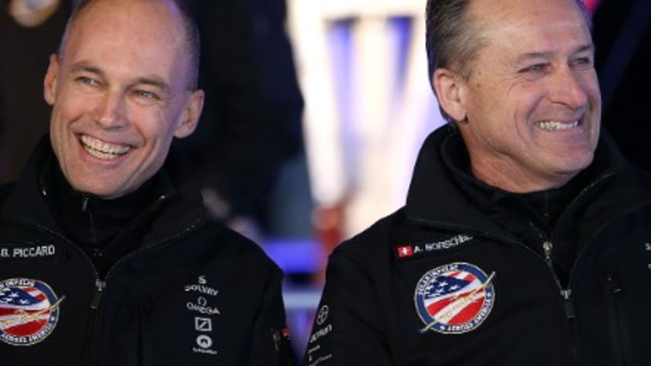 Bertrand Piccard and Andre Borschberg.