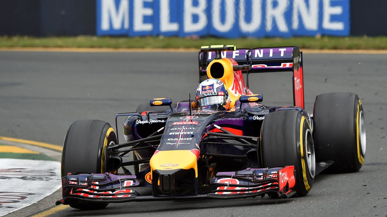 Red Bull's Daniel Ricciardo in action during the opening F1 race of the season in Melbourne in March.  