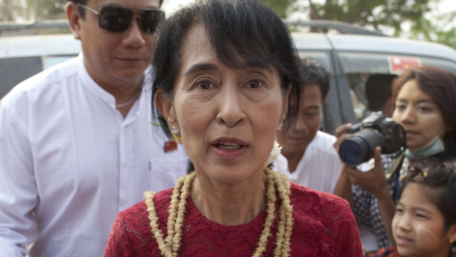 Myanmar's National League for Democracy leader Aung San Suu Kyi pictured at a polling station in 2012.