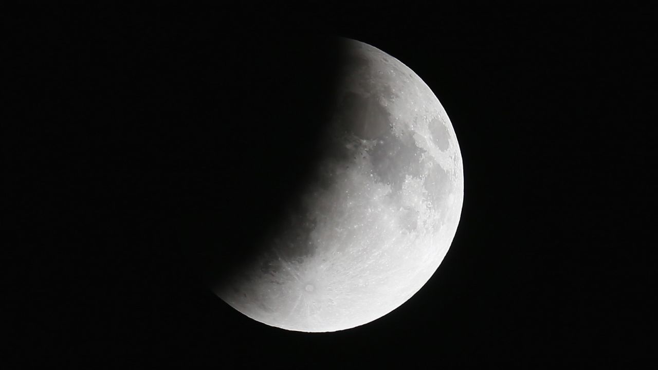 Dust and sulfur dioxide in the Earth's atmosphere can affect the size of the shadow spreading across the moon's surface.