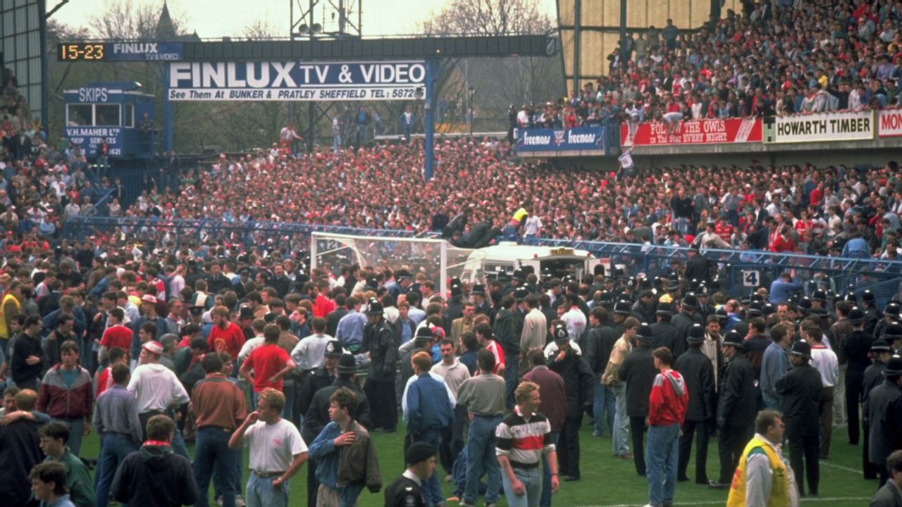 Ninety-six Liverpool fans died during the FA Cup semifinal against Nottingham Forest at Sheffield Wednesday's Hillsborough stadium on April 15, 1989.