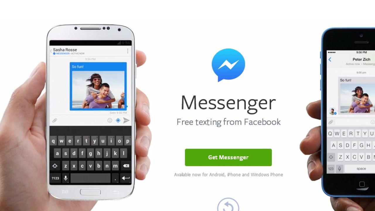 Mobile users who want to message Facebook friends will have to download the Messenger app and the core Facebook app.