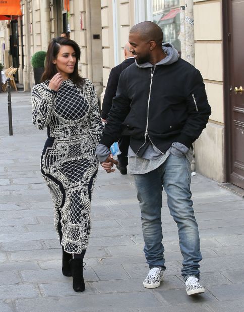 In April 2014, the evidently happy couple got gussied up for pre-wedding shopping in Paris.