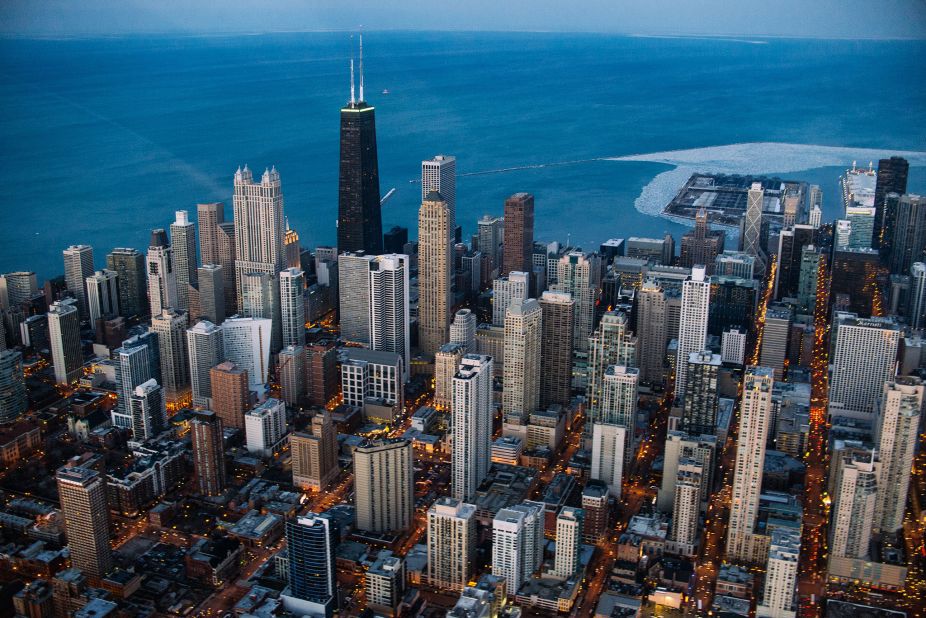 Photographer Alina Tsvor took this <a href="http://ireport.cnn.com/docs/DOC-1120451">aerial photograph</a> of Chicago during a helicopter tour to try to capture the city in a new way. Click through to see other images of Chicago in all its glory.