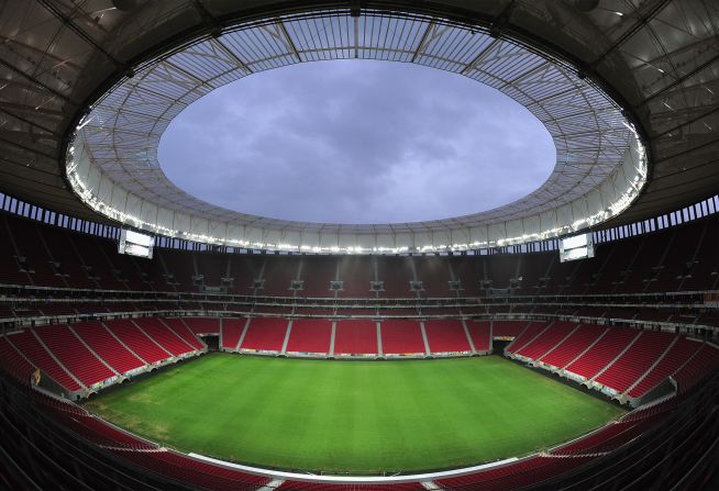 Spending on stadia like the Estádio Nacional Mané Garrincha in Brasilia has frustrated protesters who would rather see money spent on public services like health and education.