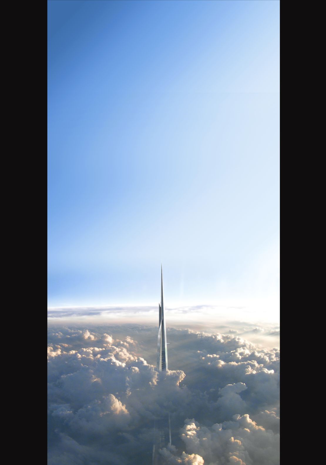 The Jeddah Tower, under construction, will eventually become the world's tallest building and the first manmade structure to surpass one thousand meters.