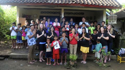 Volunteering at Bali Children's Project.