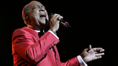 Cheo Feliciano performs on June 20, 2008, at The Theater at Madison Square Garden in New York.
