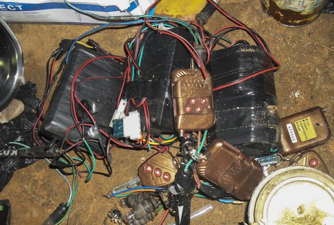 A photograph made available by the Nigerian army on August 13, 2013, shows improvised explosive devices, bomb-making materials and detonators seized from a Boko Haram hideout. Gunmen attacked a <a href="index.php?page=&url=http%3A%2F%2Fedition.cnn.com%2F2013%2F08%2F13%2Fworld%2Fafrica%2Fnigeria-attacks%2F">mosque in Nigeria with automatic weapons</a> on August 11, 2013, killing at least 44 people.