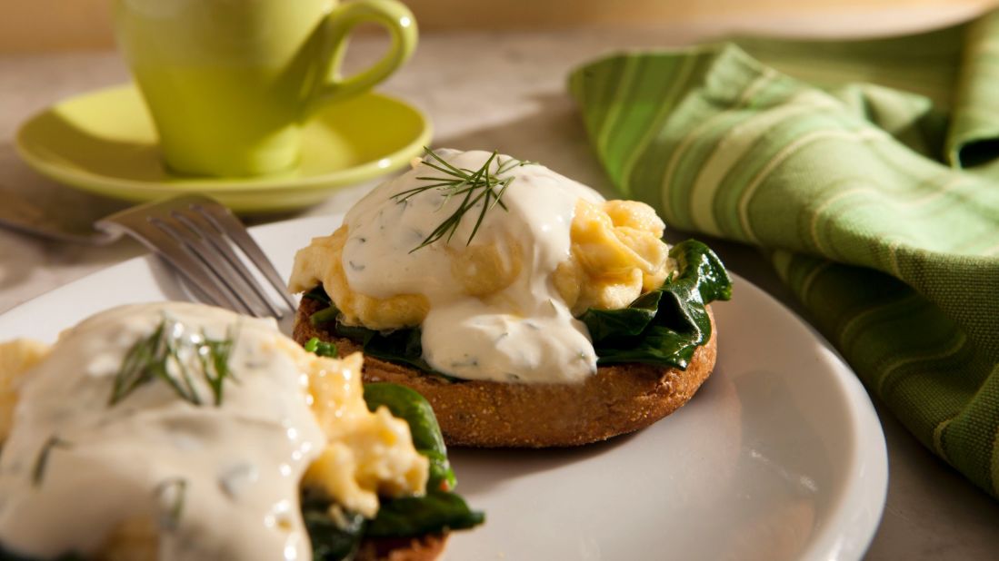This scrumptious breakfast dish uses a lightened-up version of Hollandaise sauce. See below for this recipe and others from "Biggest Loser" trainer Bob Harper.